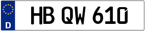 Trailer License Plate
